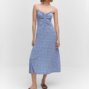 Mango floral maxi dress